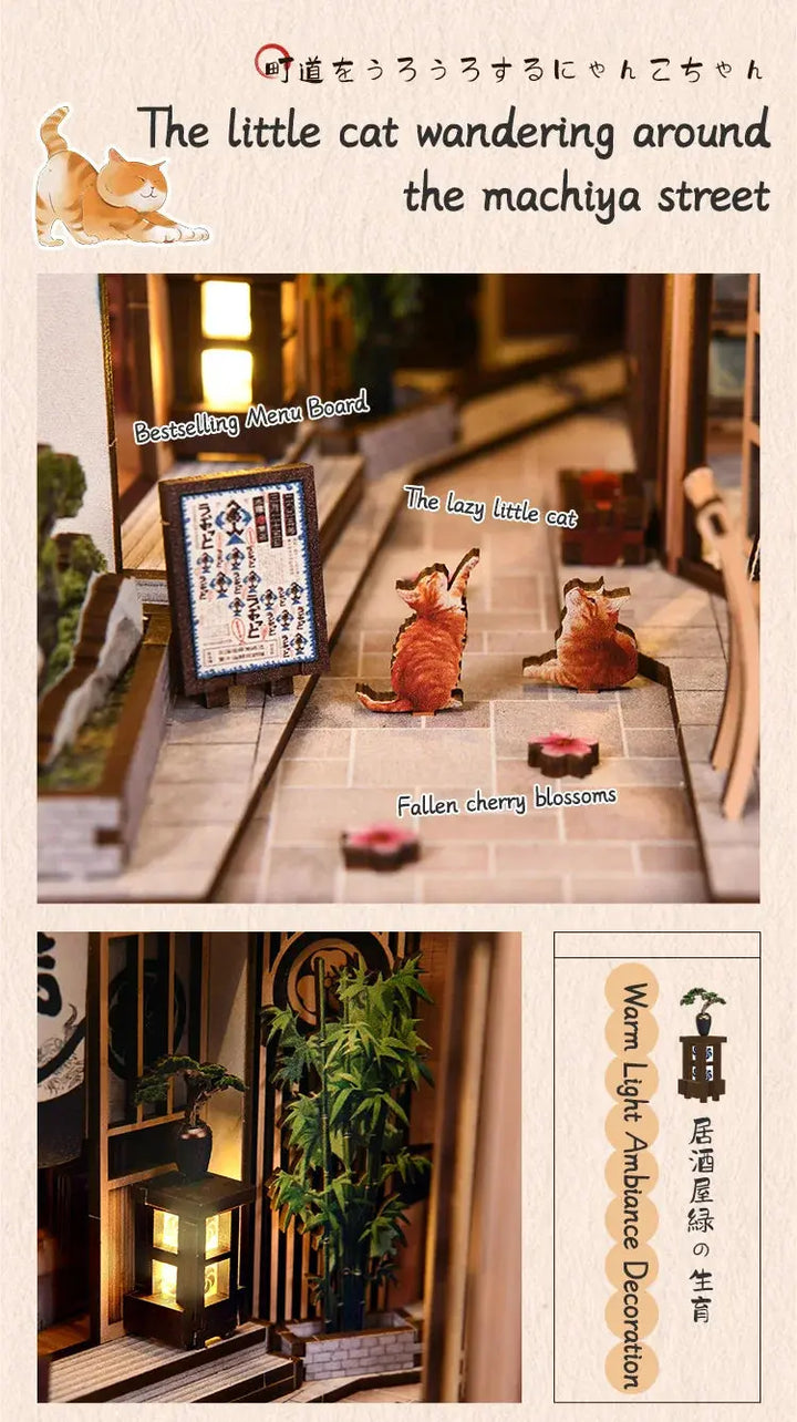 Cat's Alley DIY Miniature House - Model to assemble
