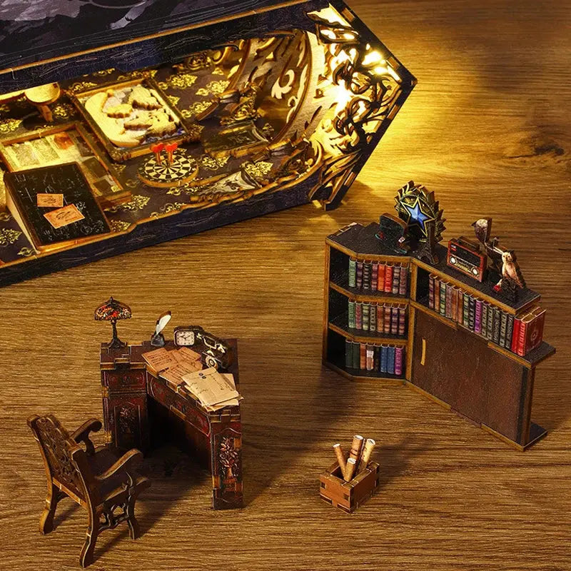 DIY bookend Kits With LED Light - Model to assemble
