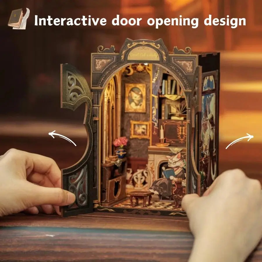 DIY Bookstore Book Nook with Light - Model to assemble
