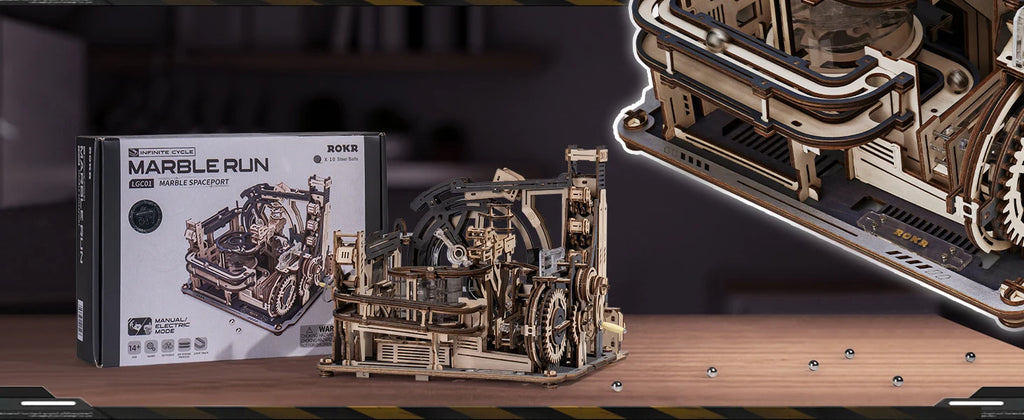 Electric Spaceport Marble - Model to assemble