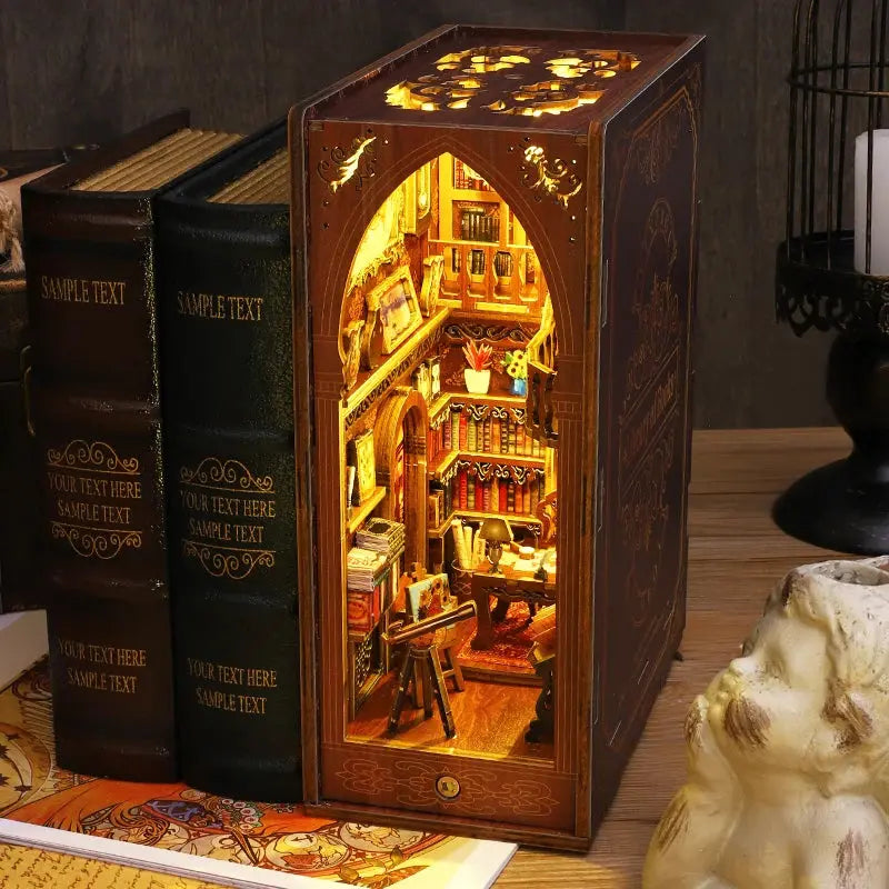 DIY bookend Kits With LED Light - Model to assemble