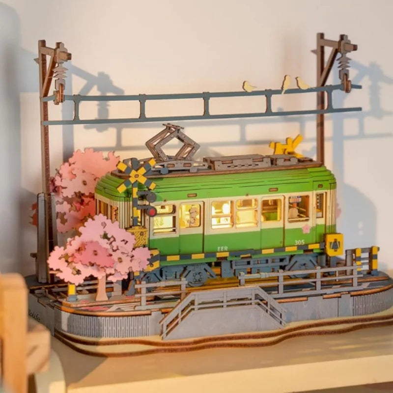 Sakura Journey Tram (with LED Lights) - Model to assemble