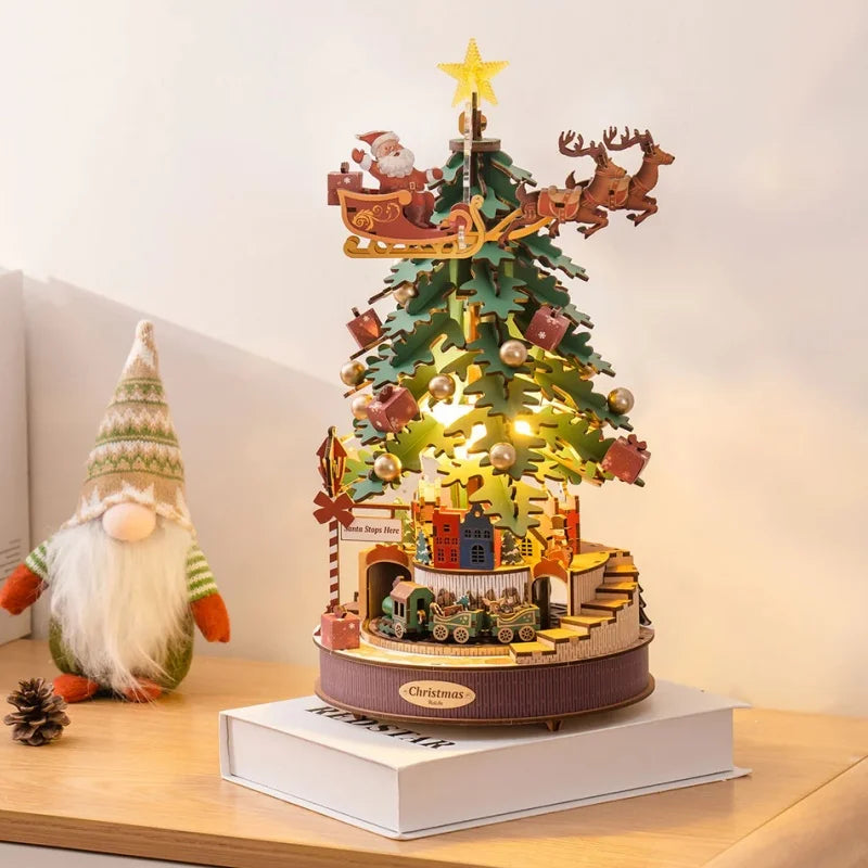 Music Box Christmas Melody Tree - Model to assemble