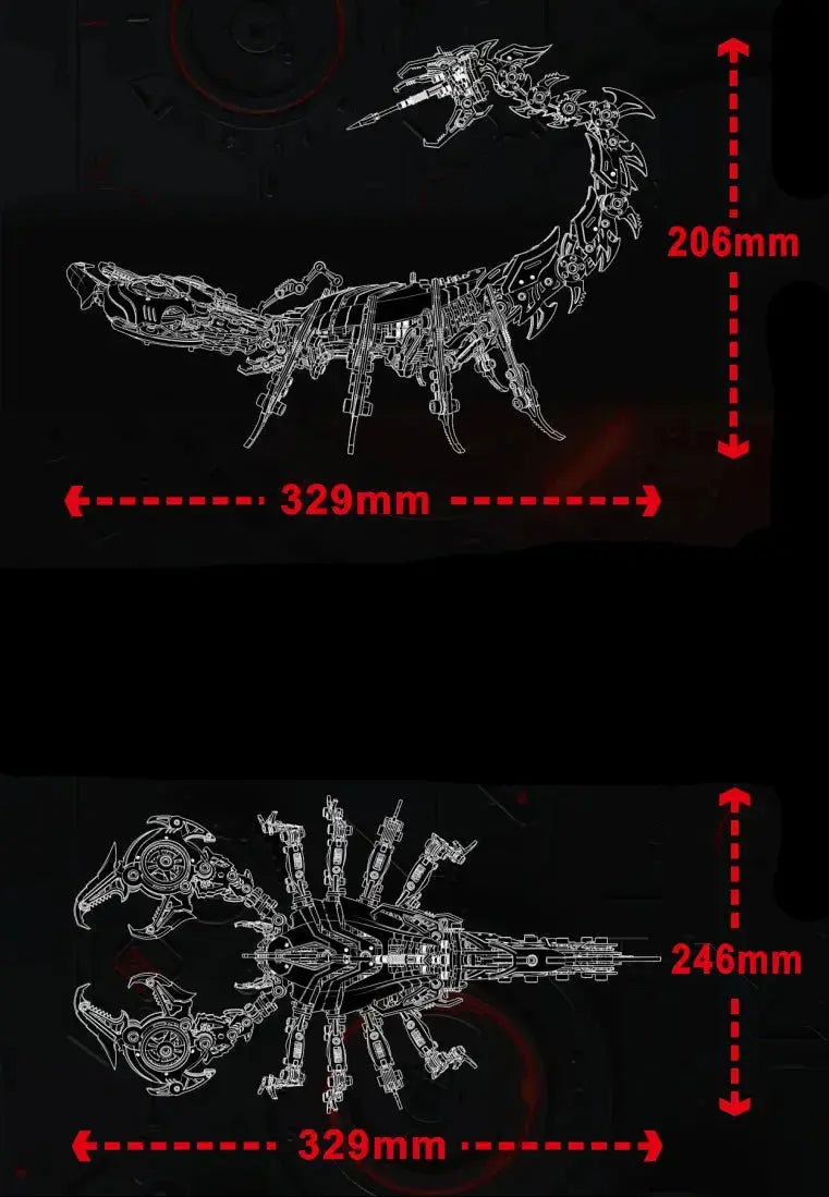 Mechanical Metal War Scorpion 3D Puzzle - Model to assemble