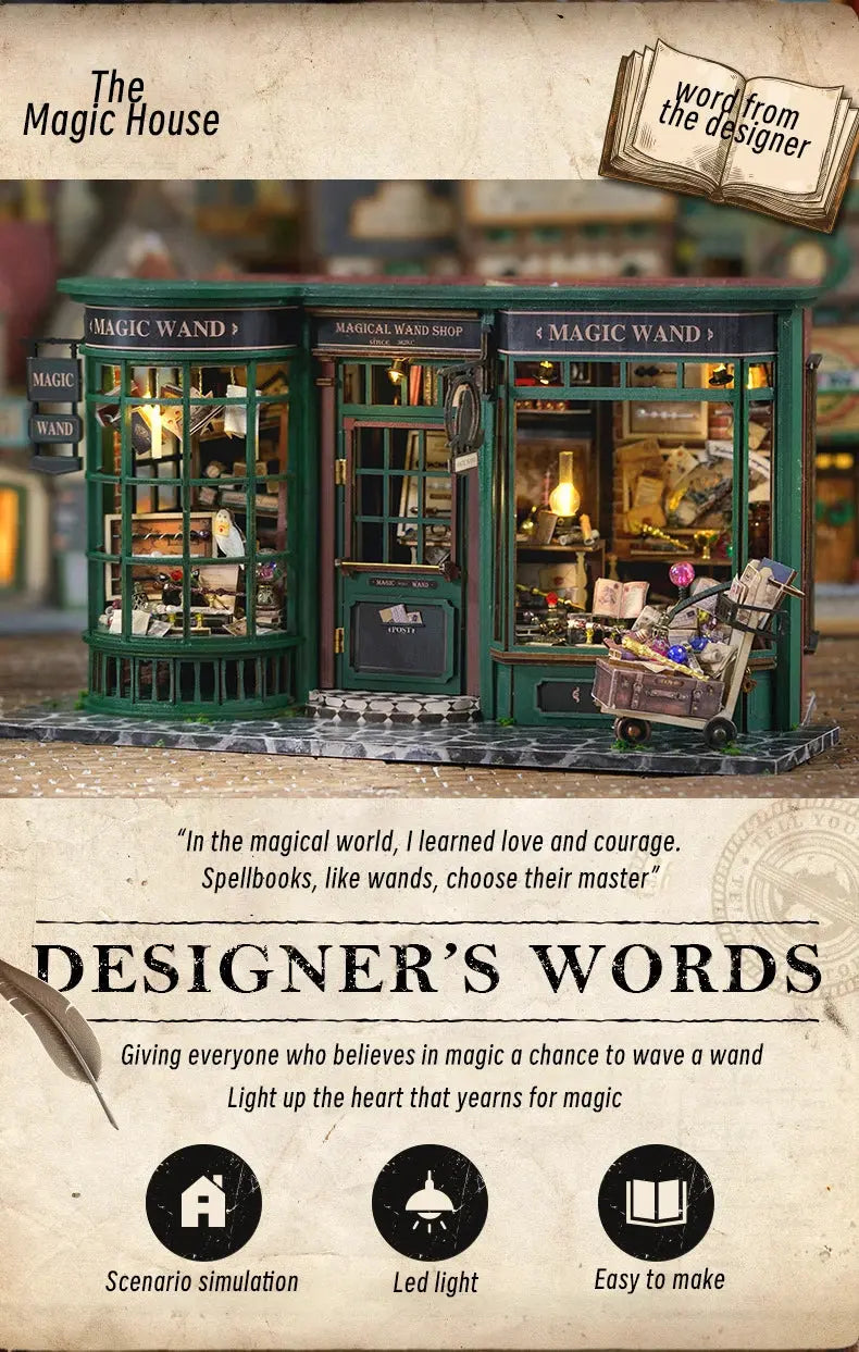 Magic Shop Dollhouse - Model to assemble