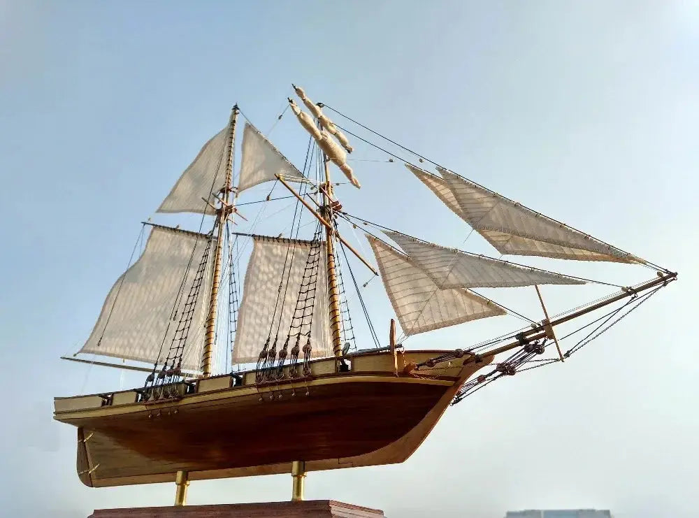 Wooden Assembled Ancient Sailboat Model Kit - Model to assemble