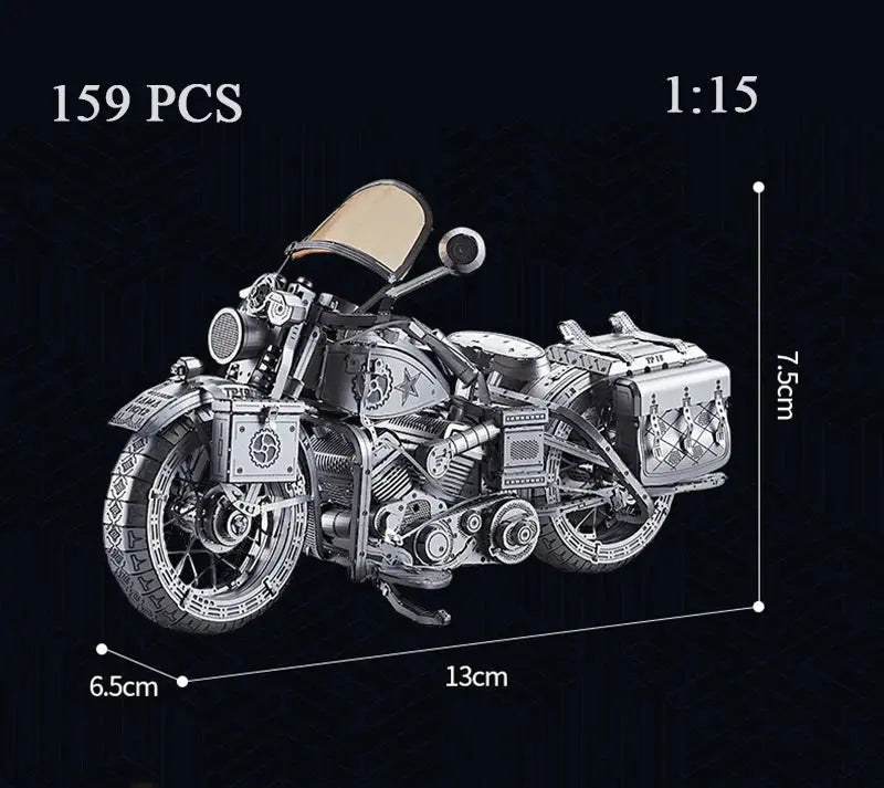 Metal Motorcycle 3D Kits DIY - Model to assemble