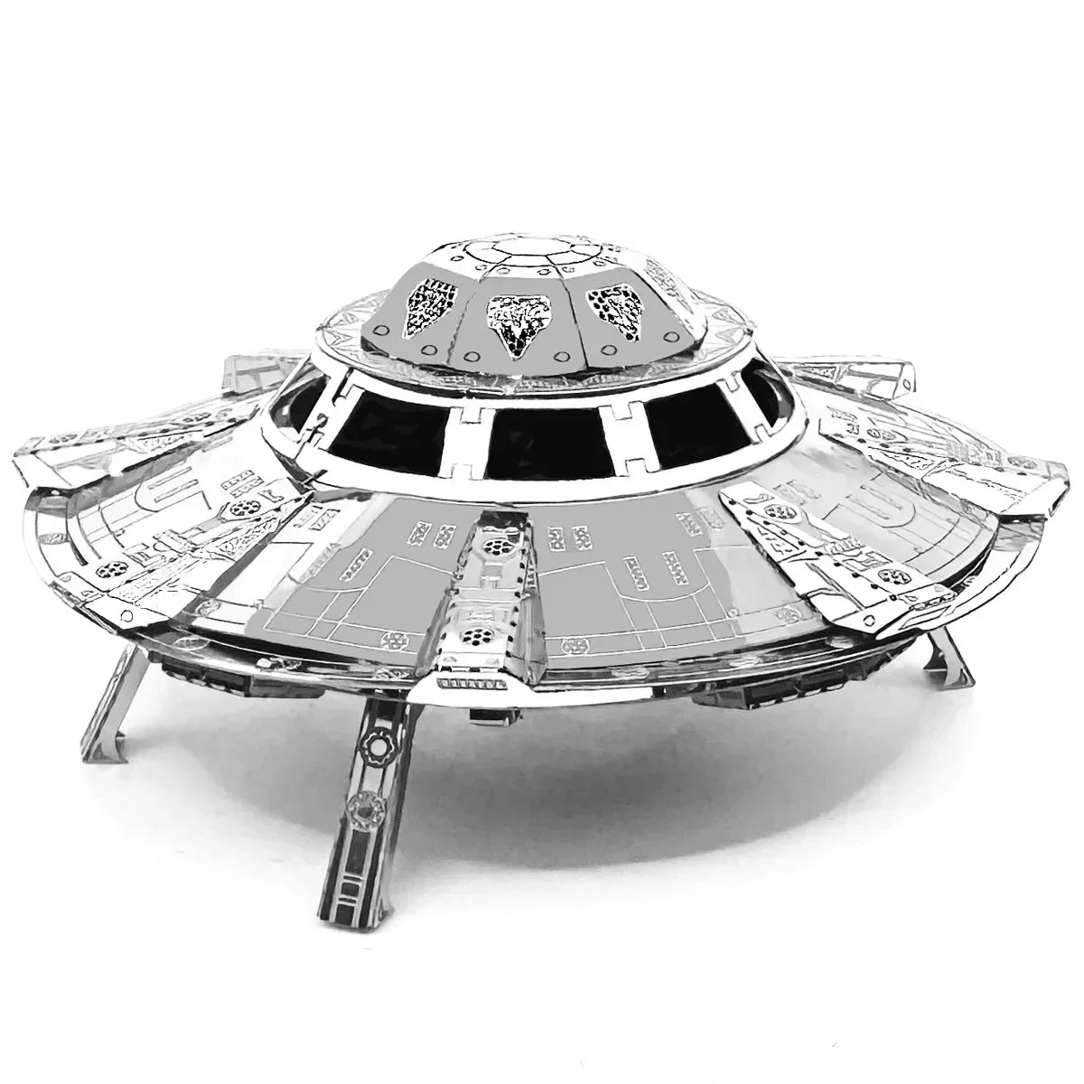 3D Metal Puzzle UFO DIY Handmade Space Exploration Spacecraft Assembly Model Jigsaw Puzzle Toys For Adult Kids Model to assemble