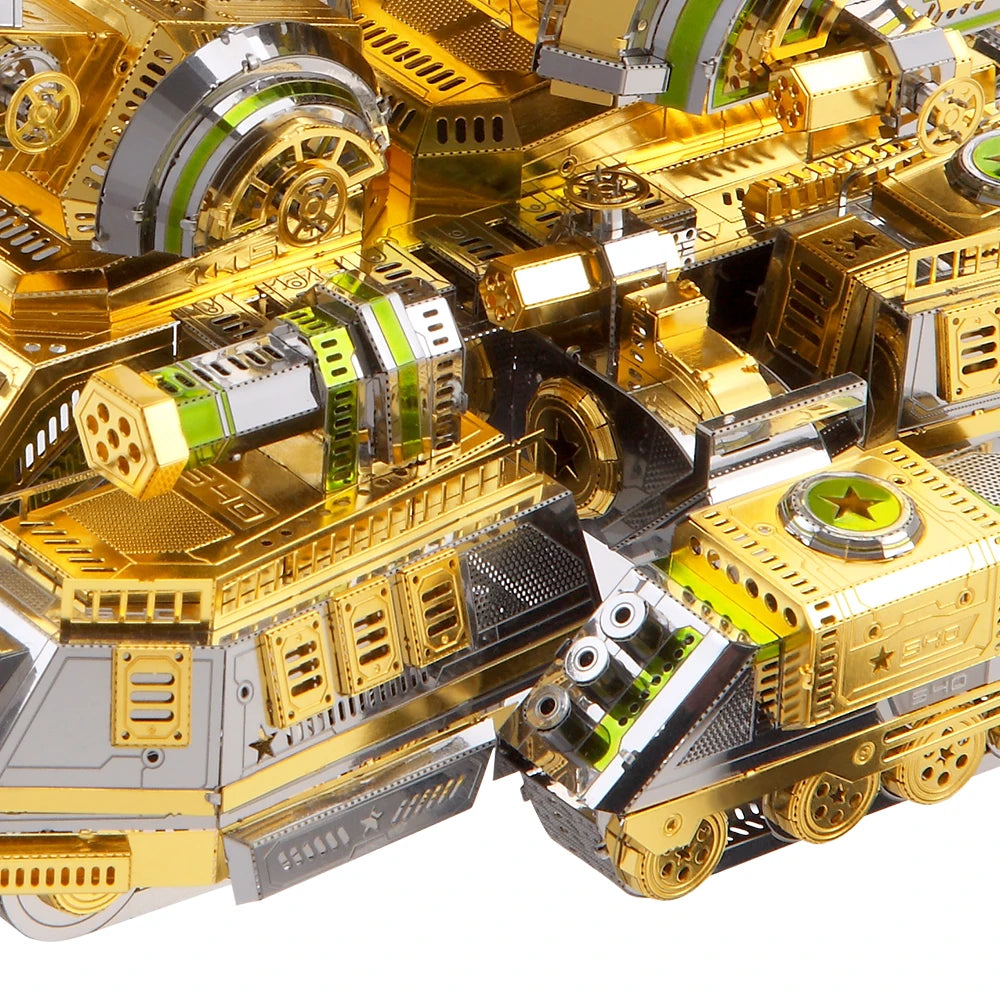 Piececool 3D Metal Puzzle Skynet Spider Superheavy Tank Model Building Kits Assembly DIY Toy for Teens Model to assemble