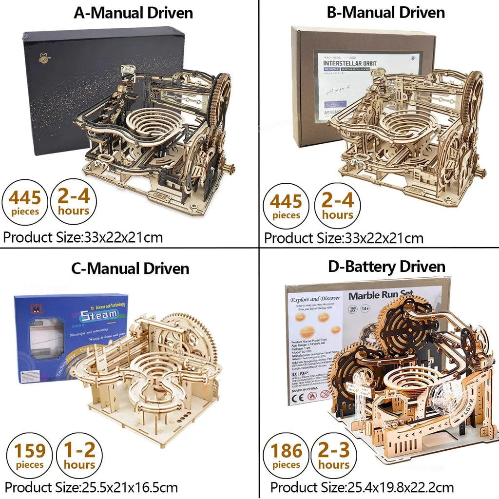 Rolling Ball Track Model Kits - Model to assemble