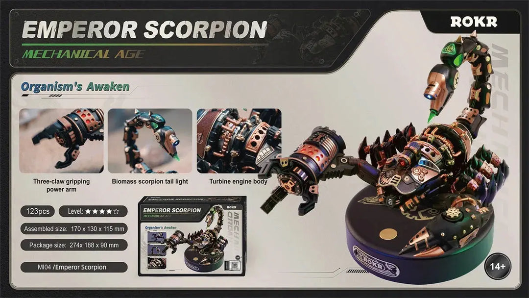 Emperor Scorpion with LED Light - Model to assemble