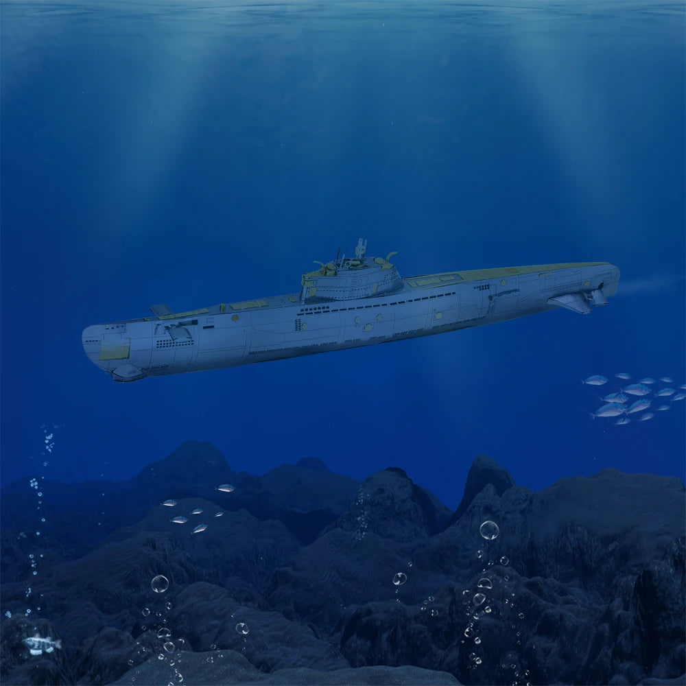 Piececool 3D Metal Puzzle Submarine Model Building Kits DIY Toy for Adult Jigsaw Brain Teaser for Teen Model to assemble