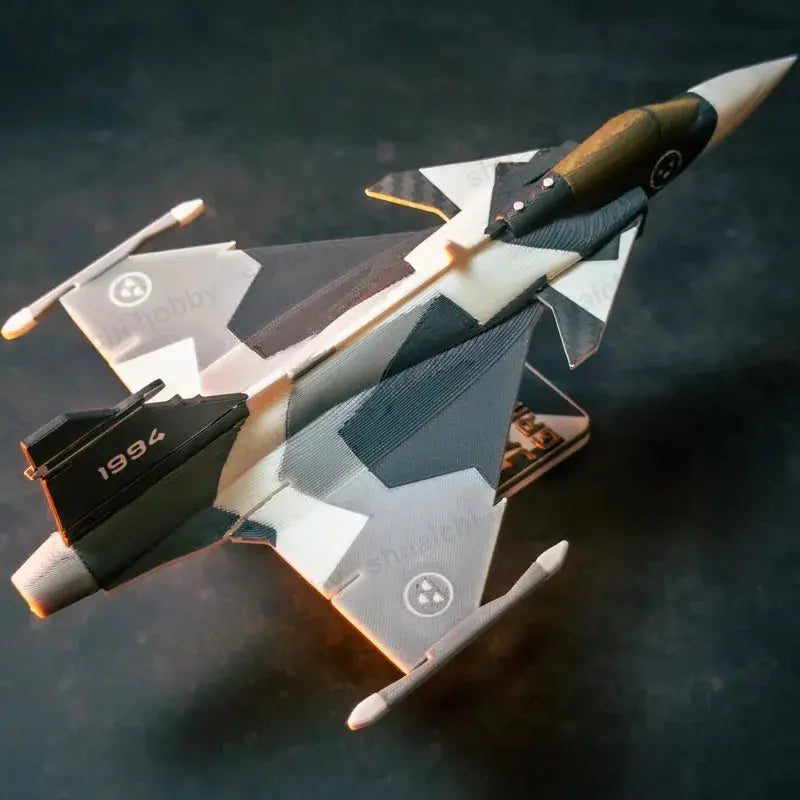 JAS-39 Gripen Fighter Jet Model Kit 1/76 Scale – 4th Generation Multipurpose Aircraft DIY Assembly - Model to assemble