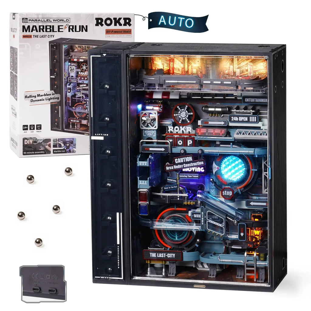 The Last City Parallel World Building Toy Set Futuristic Marble Run Automatic 3D Gaming Decoration - Model to assemble