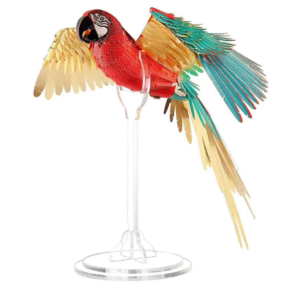 Scarlet Macaw 3D Metal Model Kit