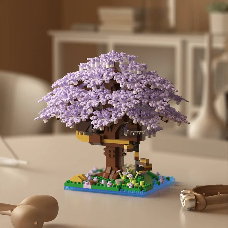 Spring pink cherry tree - Model to assemble