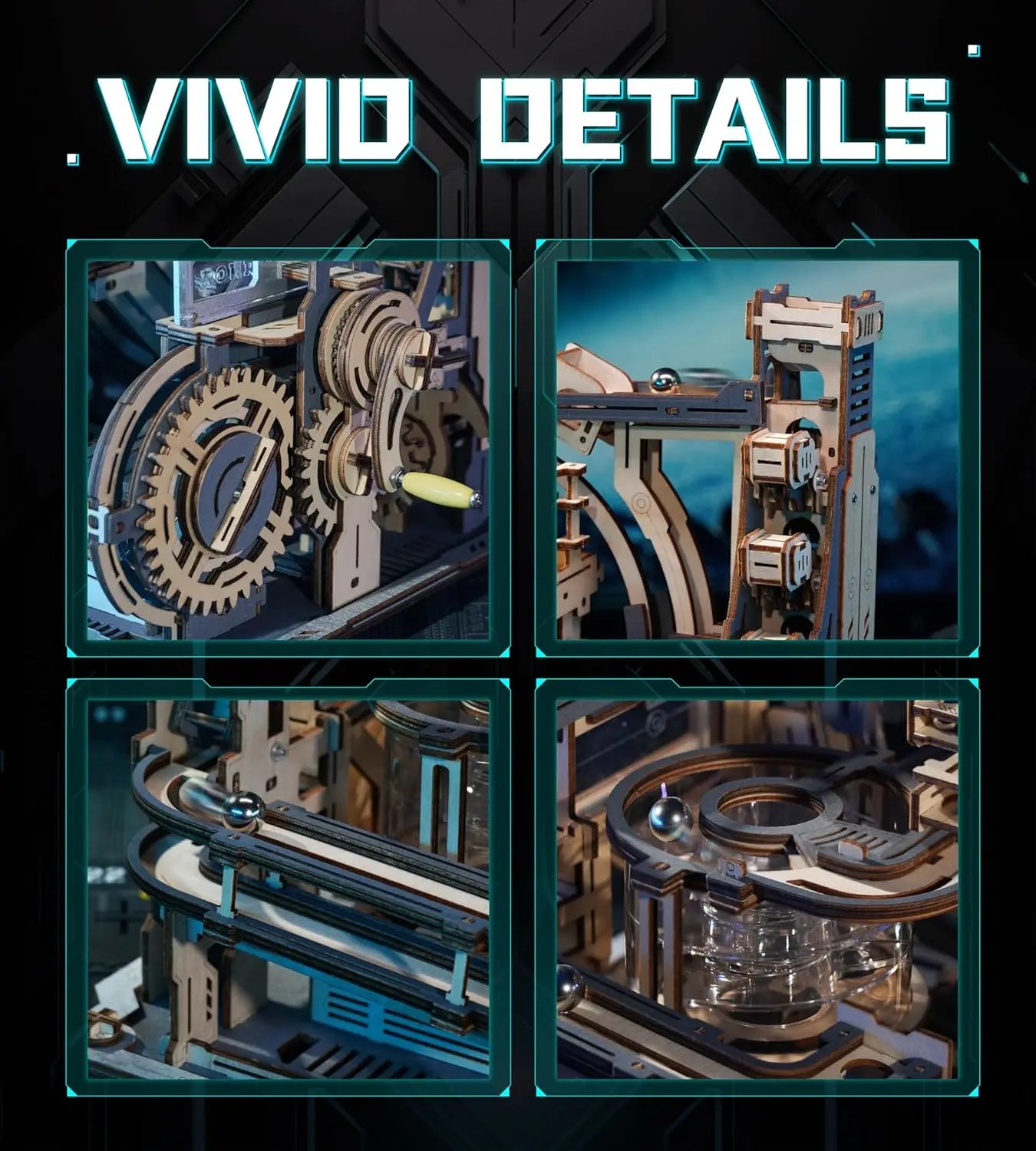 Electric Spaceport Marble - Model to assemble