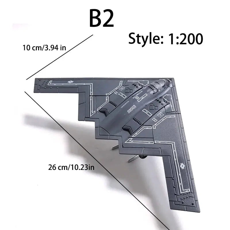 DIY Military Aircraft Model Kit – F14, F35, B2 Bomber & AH64 Helicopter Building Blocks - Model to assemble