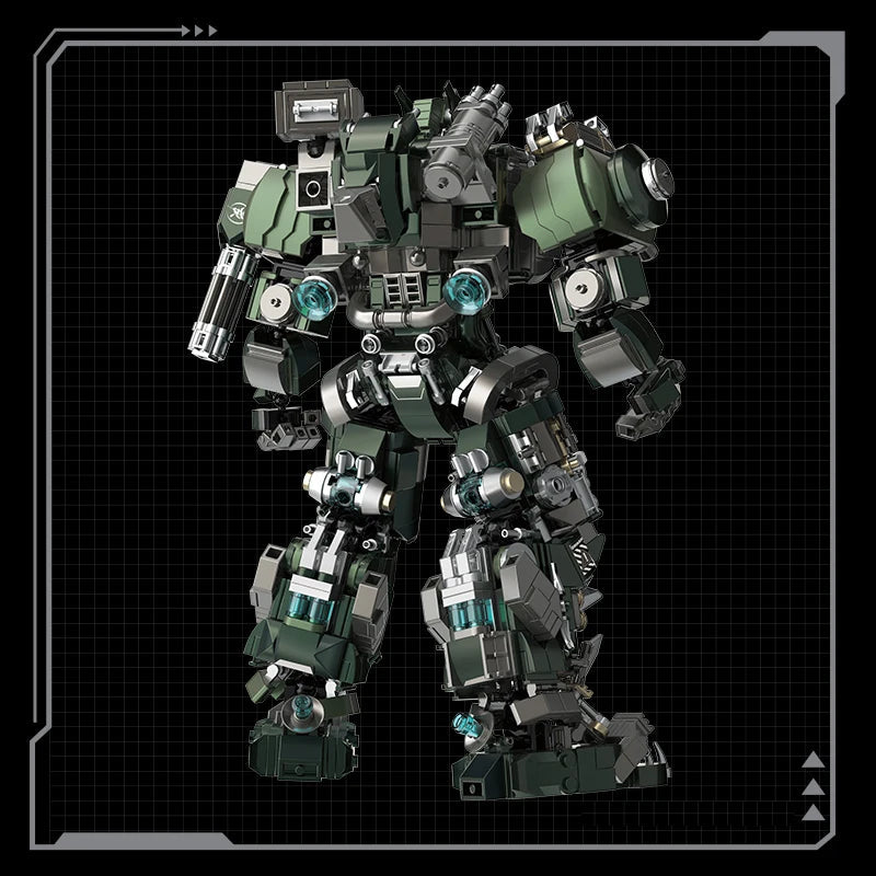 1403pcs Large Mecha Warrior Building Blocks Set Battle Robots Action Figure Model Kits Adult Teens Assembled Toys Gifts For Boys Model to assemble