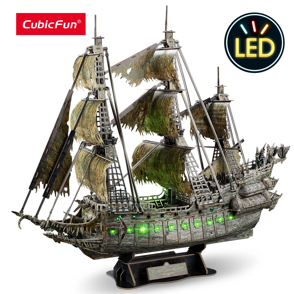 Green LED Flying Dutchman Pirate Ship
