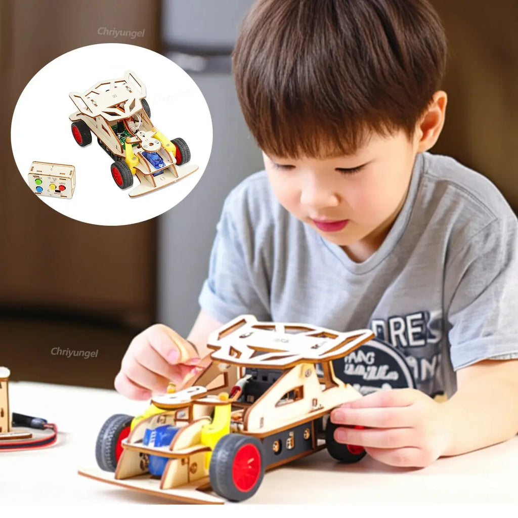 DIY Wooden Remote Control Car - Model to assemble
