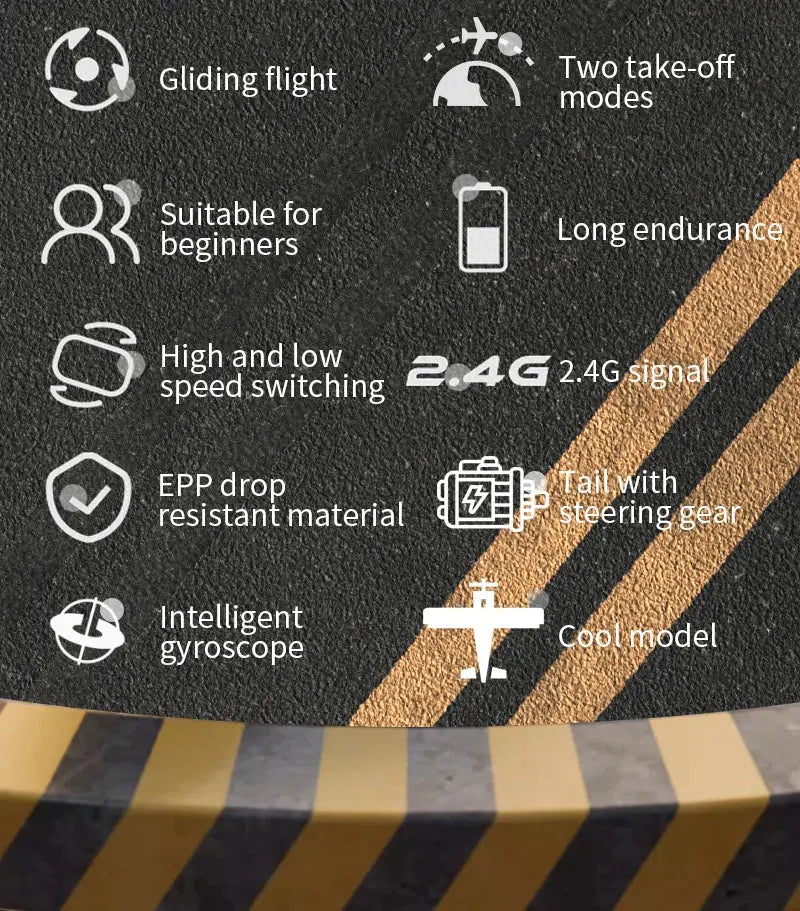 J20 Fighter Jet RC Plane 2.4G 6CH Brushless Motor – Fixed Wing Model Kit - Model to assemble