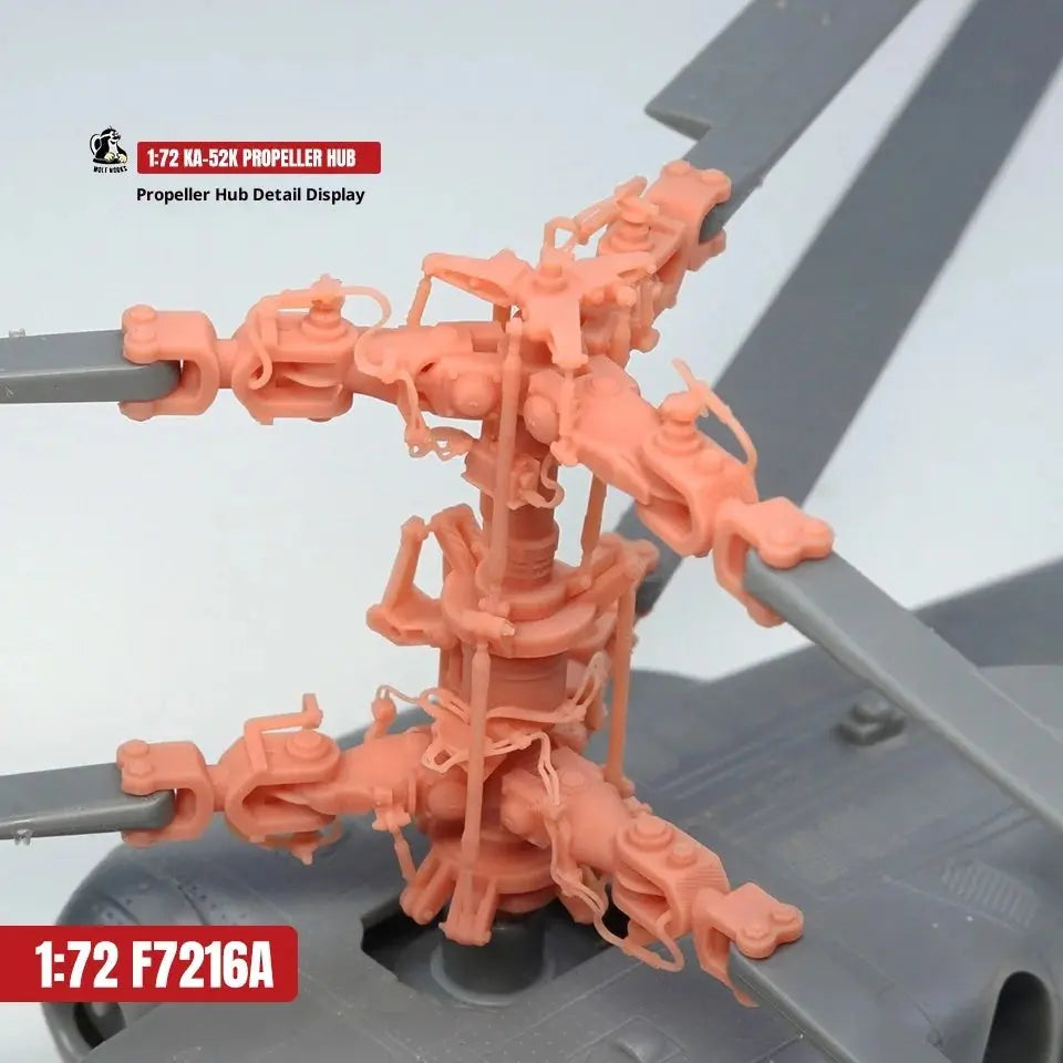 KA-52K Carrier-Based Helicopter Model Kit 1/72 Scale – Russian Military Unassembled Collectible - Model to assemble