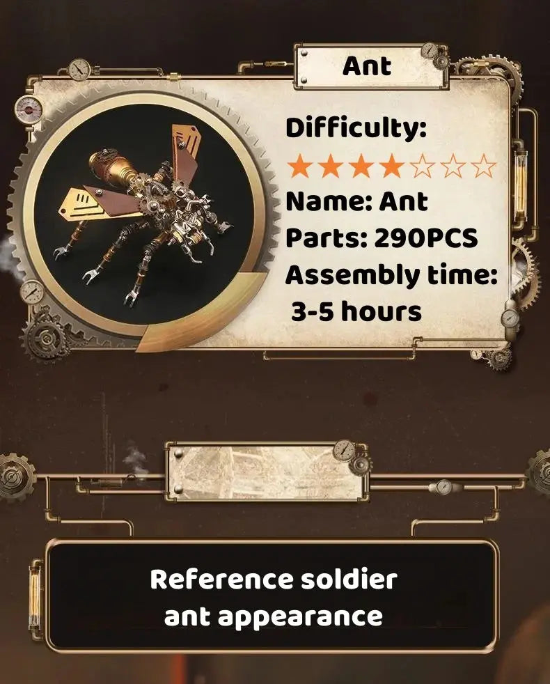 Metal insect Model to assemble