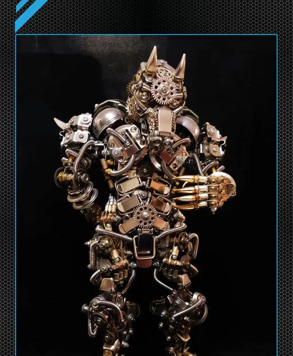 Robot werewolf handmade 3d three-dimensional metal assembly model building blocks puzzle war wolf boy's day gift Model to assemble