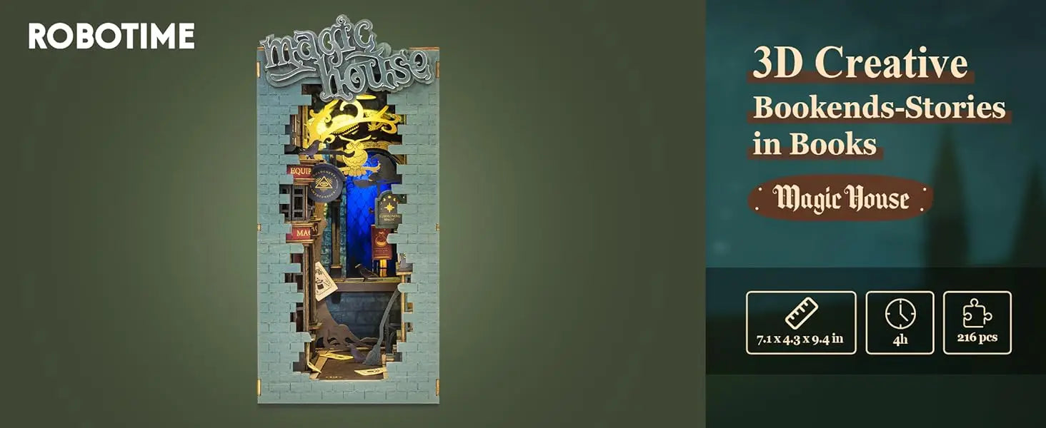 Doll House for Bookshelf - Model to assemble