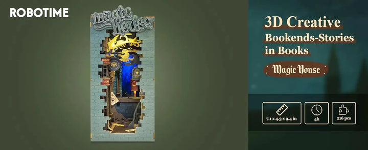 Doll House for Bookshelf - Model to assemble