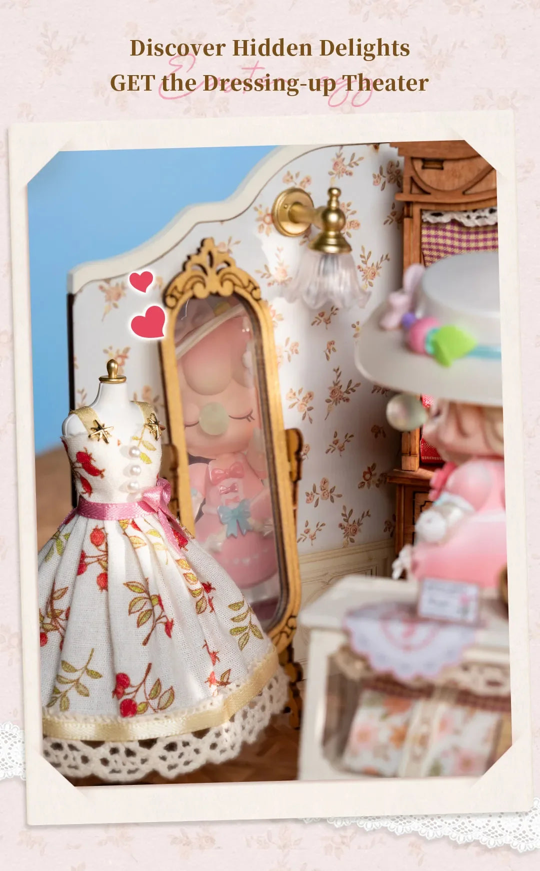 Elsa's Tailoring Miniature Dollhouse with LED Lights - Model to assemble