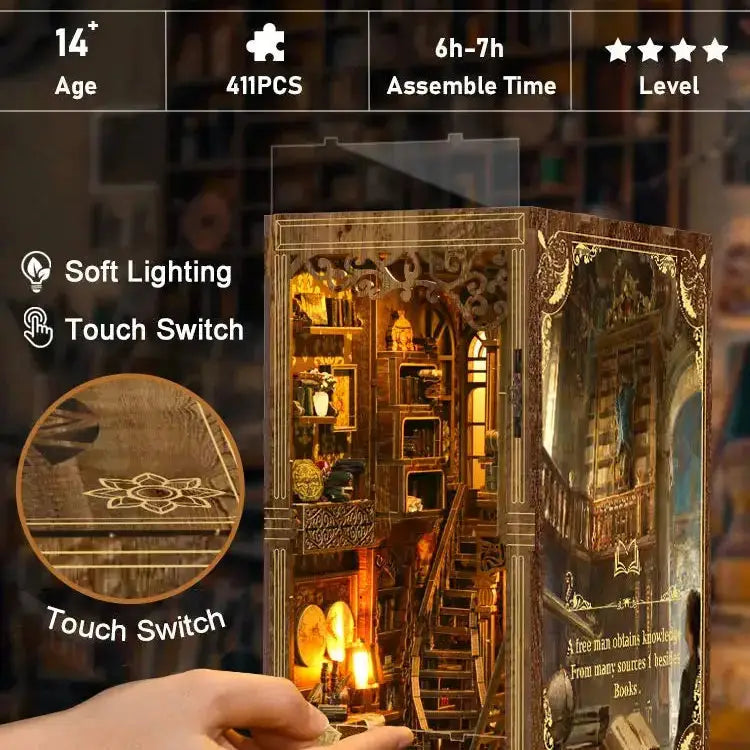 Ancient Book Room DIY Book Nook Model to assemble