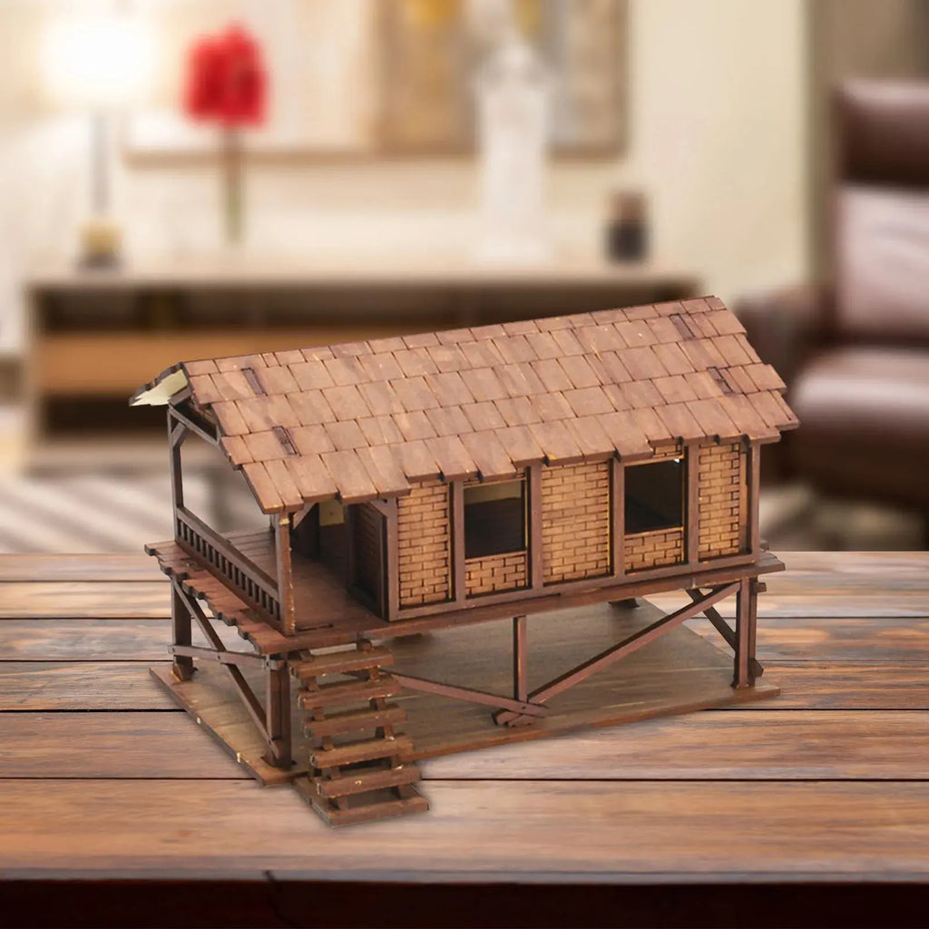 1/72 Models DIY Wooden House Assemble - Model to assemble