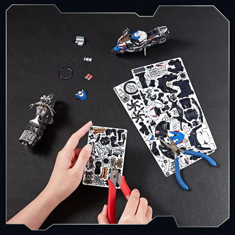 Metal Motorcycle 3D Kits DIY - Model to assemble