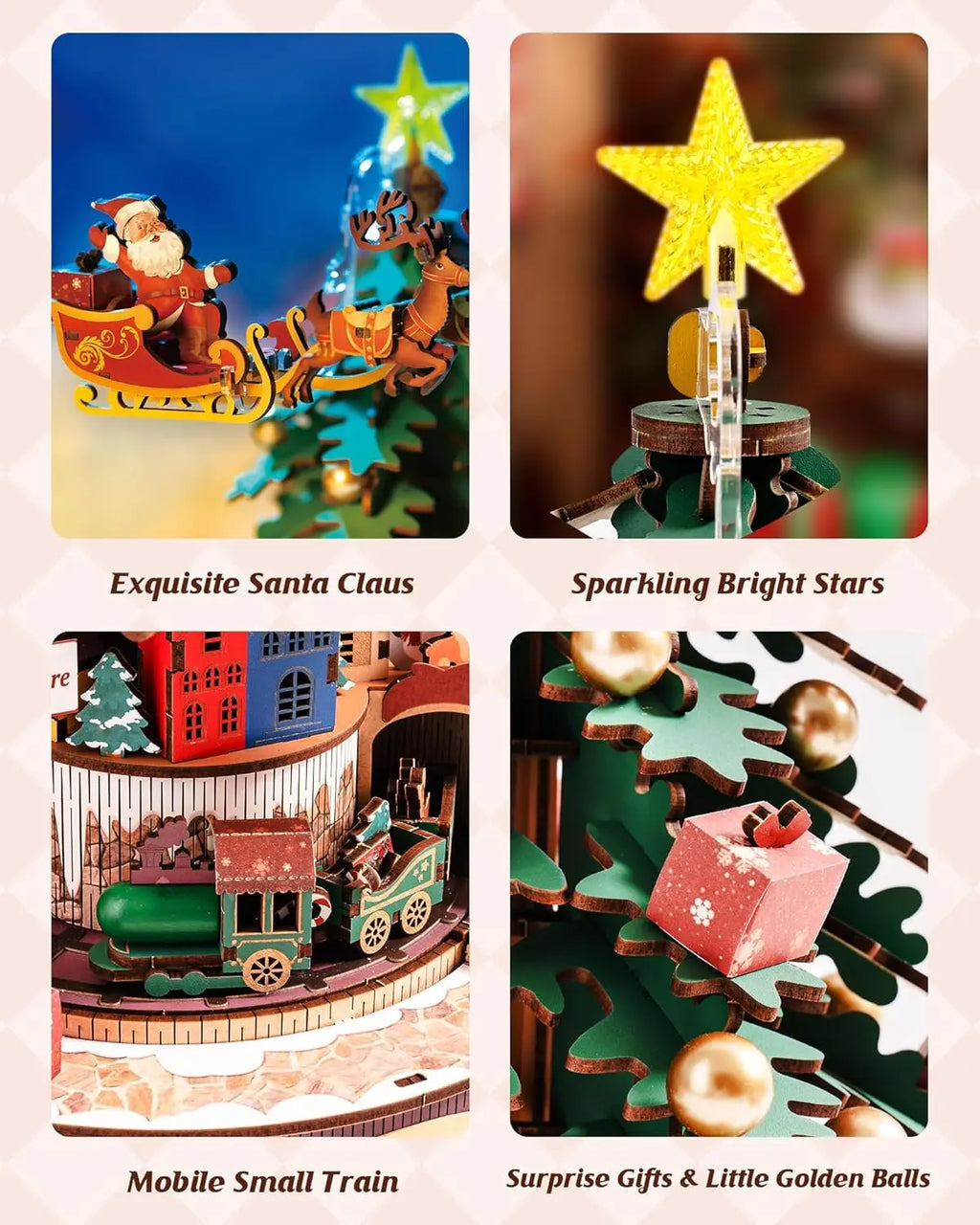 Music Box Christmas Melody Tree - Model to assemble