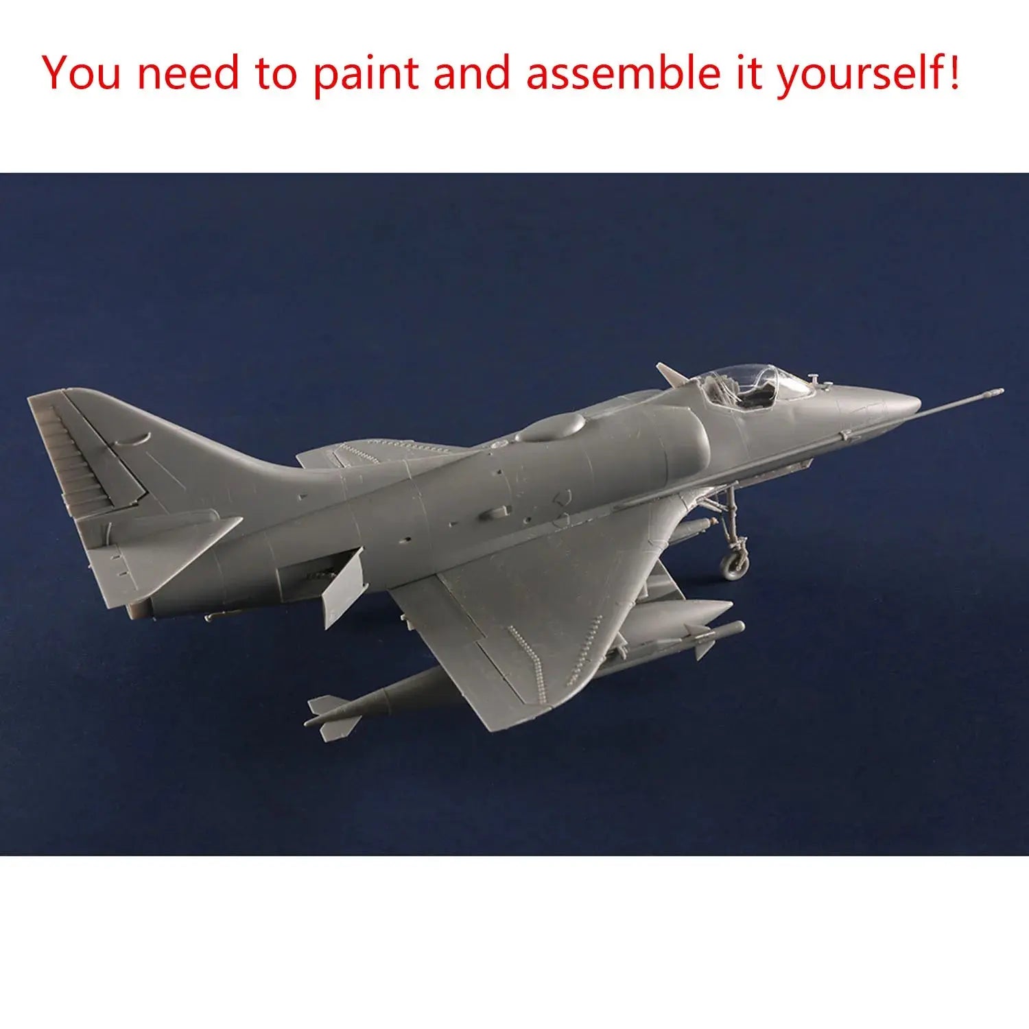 A-4C Skyhawk Attack Aircraft Model Kit 1/48 Scale – Unassembled Plastic Military Jet with Detailed Accessories - Model to assemble