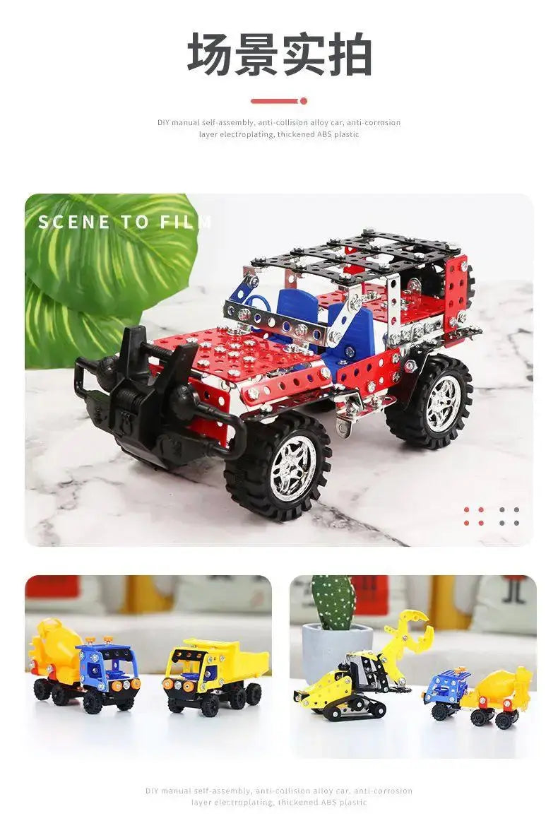 Metal Off-Road Vehicle Building Blocks - Model to assemble