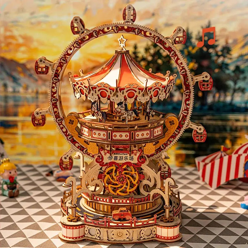Wooden Playground Miniature Model - Model to assemble