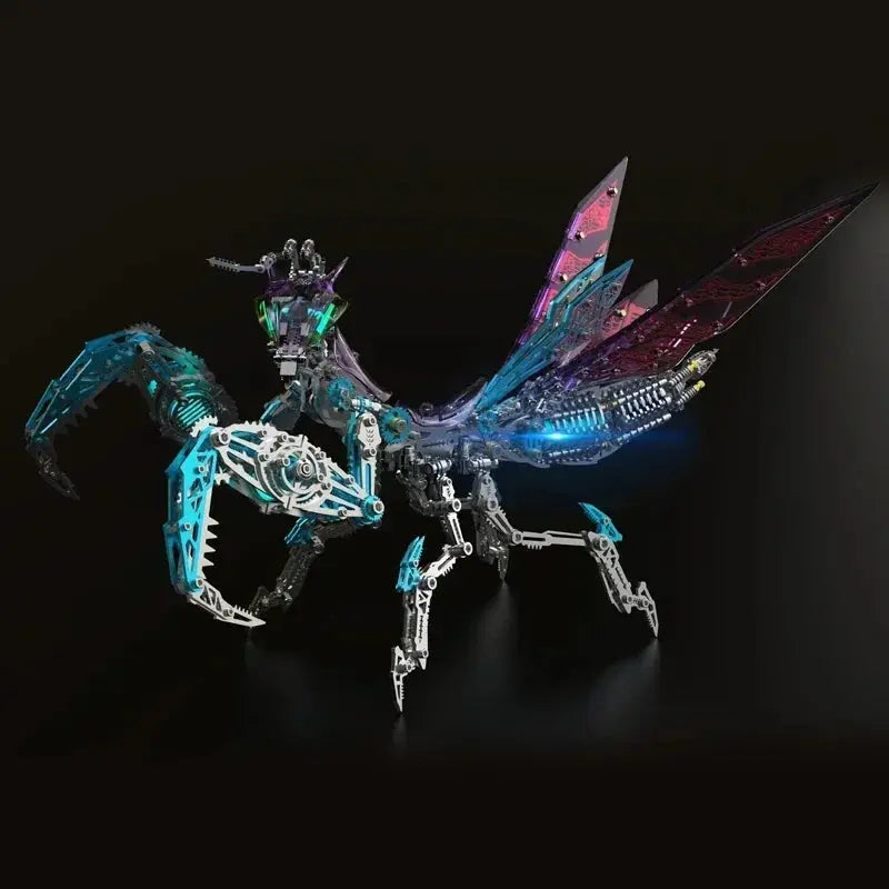 New Mechanical Praying Mantis Metal DIY Punk Praying Mantis Stainless Steel Insect Assembly 3D Puzzle for Adult and Children Model to assemble