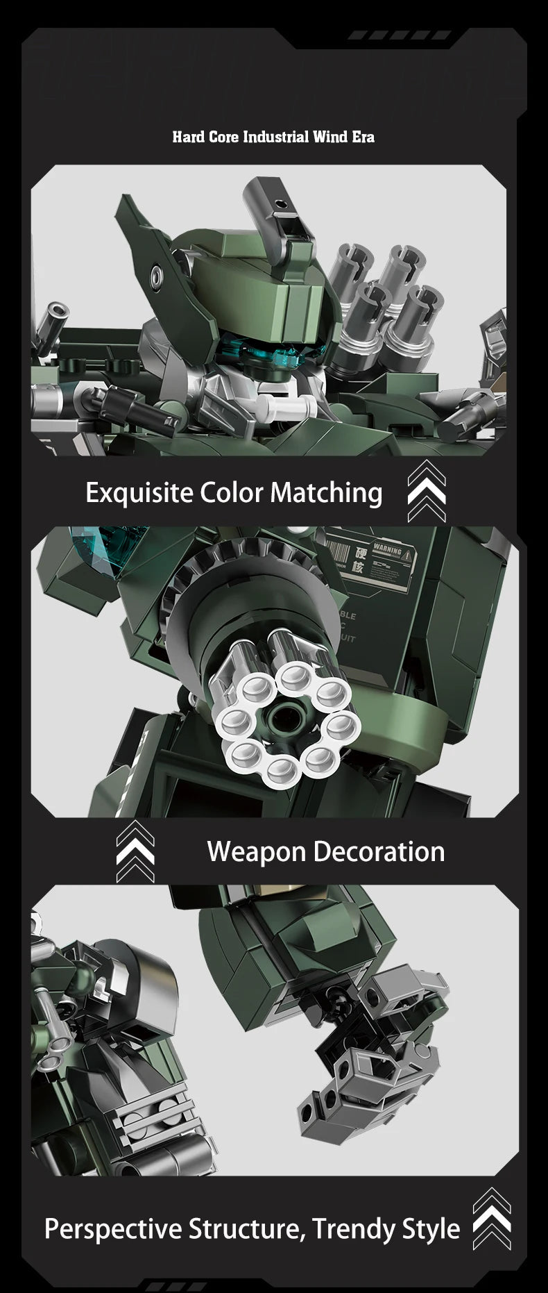 1403pcs Large Mecha Warrior Building Blocks Set Battle Robots Action Figure Model Kits Adult Teens Assembled Toys Gifts For Boys Model to assemble