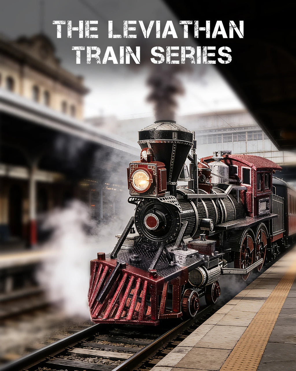 Piececool 3D Puzzles for Adult Leviathan Metal Model Kits DIY Kit Jigsaw Train Model for Home Decoration Best Gifts Model to assemble