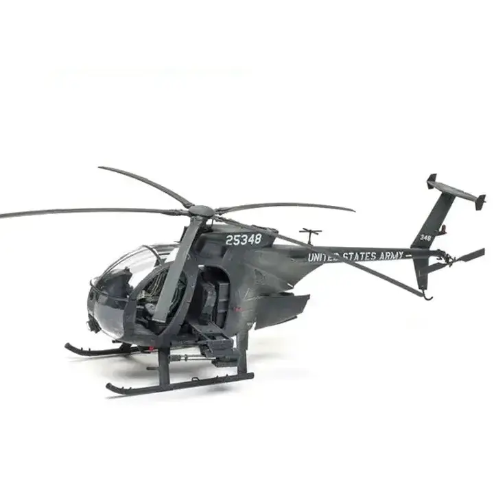AH-6J / MH-6J Little Bird Helicopter Model Kit 1/35 Scale – US Military Special Forces Aircraft DIY Assembly - Model to assemble