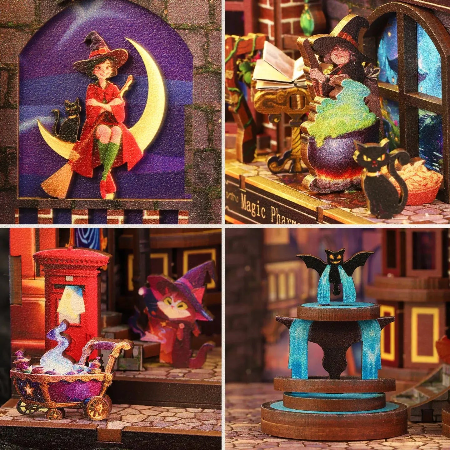 "Magic Alley" Bookend - Model to assemble