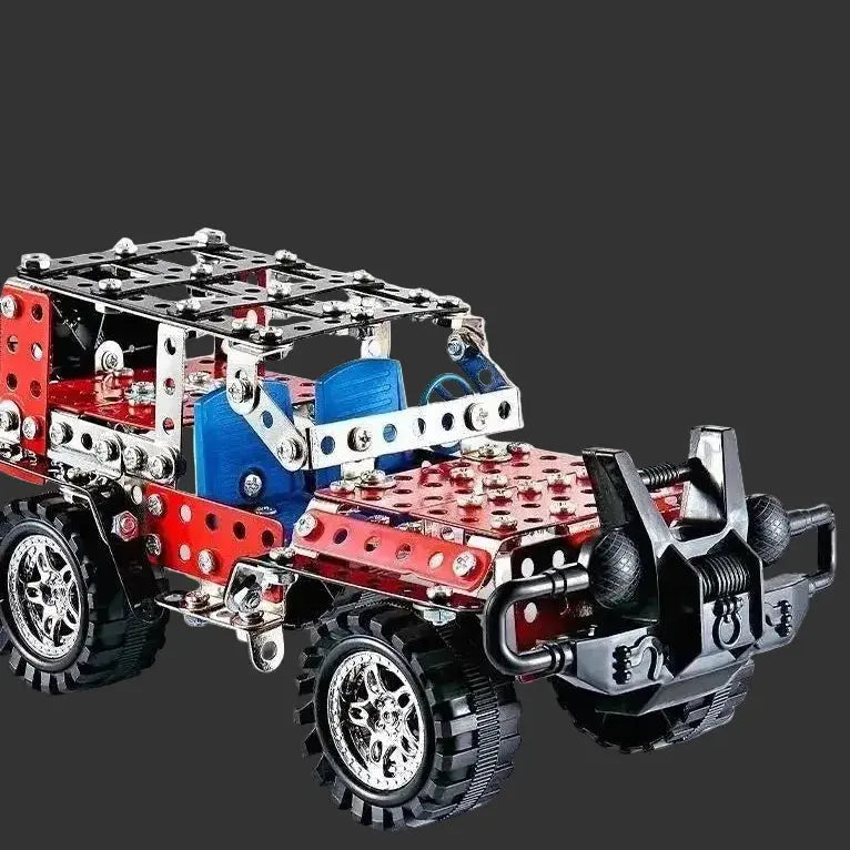 Metal Off-Road Vehicle Building Blocks - Model to assemble