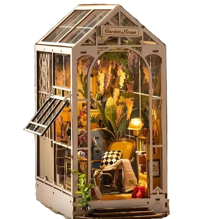 Garden House DIY Book Nook Kit Model to assemble