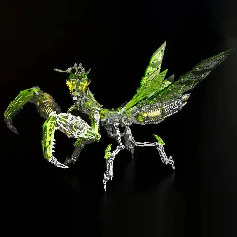 New Mechanical Praying Mantis Metal DIY Punk Praying Mantis Stainless Steel Insect Assembly 3D Puzzle for Adult and Children Model to assemble