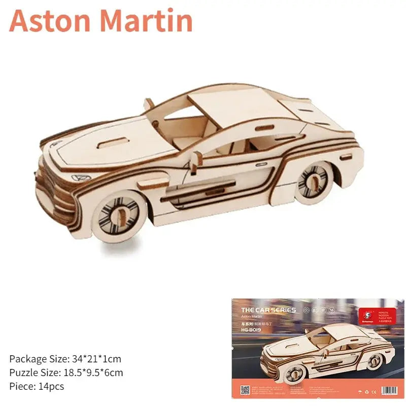 3D Jigsaw Puzzle Wooden Vehicle Kits - Model to assemble