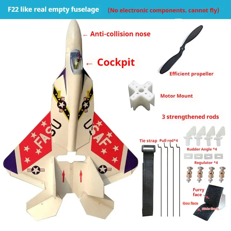 Remote-Controlled RC Fixed Wing Model Airplane Su-7 Super Large Fighter DIY Assembled Toy for Hobbyists And Collectors - Model to assemble
