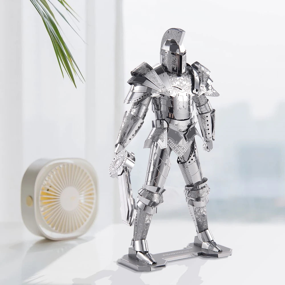 Piececool 3D Metal Puzzle Black Knight DIY Model Kits for Teens Assembly Toy Jigsaw Birthday Valentine's Day Gifts Model to assemble